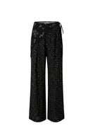 Rebecca Taylor Lauren Wrap Pants in neutral fabric, featuring a high waist and wide-leg design for a stylish, comfortable fit.