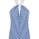Blue Acaria Studio Soul Top, stylish and lightweight women's top with a relaxed fit, perfect for casual and everyday wear.