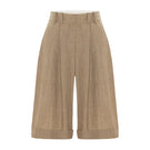 Beige TALIA tailored shorts by Acaria Studio featuring a stylish, fitted design and clean finish, perfect for casual or chic outfits.