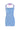 BLUE SMOCKED MINI DRESS WITH CONTRASTING PINK HEMMING | Chictopia | CULT MIA