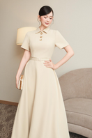 White Plan Imperial Maxi Dress featuring a flowing design, soft fabric, and elegant style perfect for summer or special occasions.