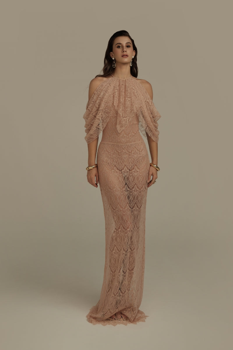 VESPERA DRESS IN NUDE PINK