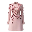 Rosee De Matin The Cherry Blossom Mini dress, a stylish floral mini dress with cherry blossom print and fitted silhouette.