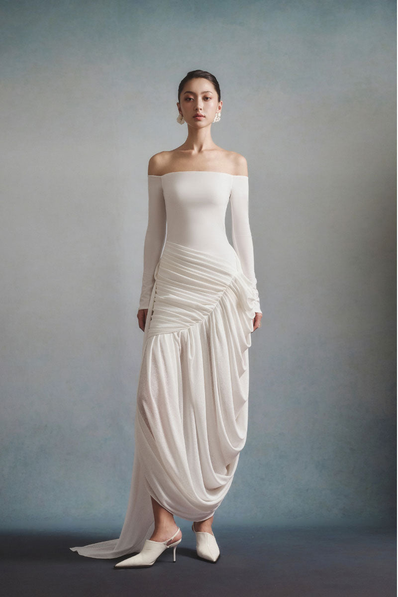 AURÉLIA DRAPED DRESS