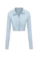 Nana Jacqueline Jenna blue cardigan, lightweight knit with long sleeves and open front, casual and stylish for everyday wear.