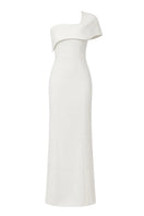 Elegant AURÉLIA gown by TONYY, featuring flowing fabric and intricate design details, suitable for formal occasions.