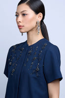 Aidan & Ice Neilla silver earrings featuring sleek, modern design with polished silver finish, perfect for everyday wear.