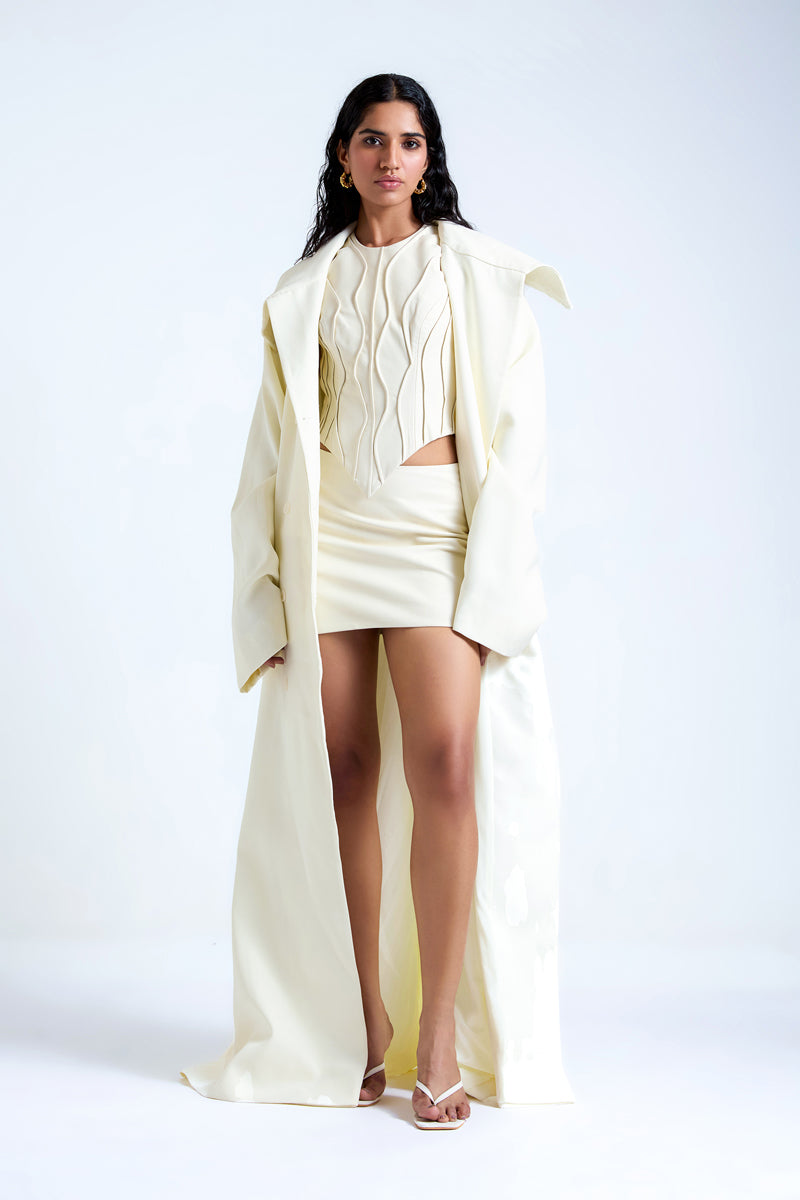 JODIE OFF WHITE JACKET - CULT MIA