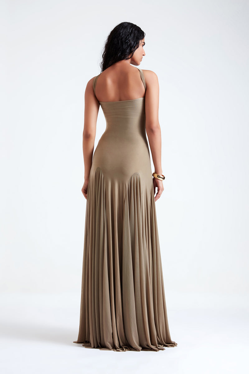 BERTA FRENCH GRAY GOWN - CULT MIA