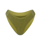 Suncillo Gina sparkly lime green bikini bottom with shimmering fabric and sleek fit, perfect for stylish beachwear.