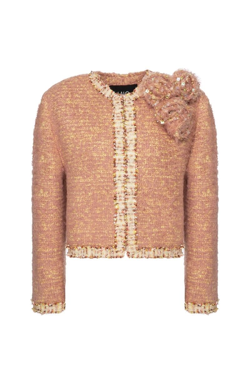 ROZANY BEIGE KNITTED JACKET - CULT MIA