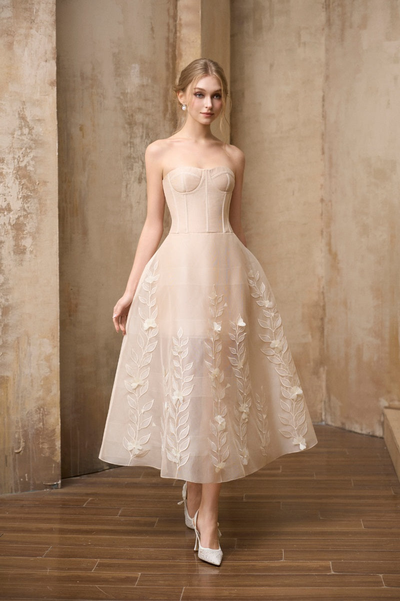 THE BOTANICAL ORGANZA MIDI | CULT MIA
