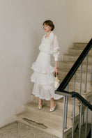 White Plan Shelton Set co-ords featuring a matching top and pants with stylish, comfortable fabric in a modern design.