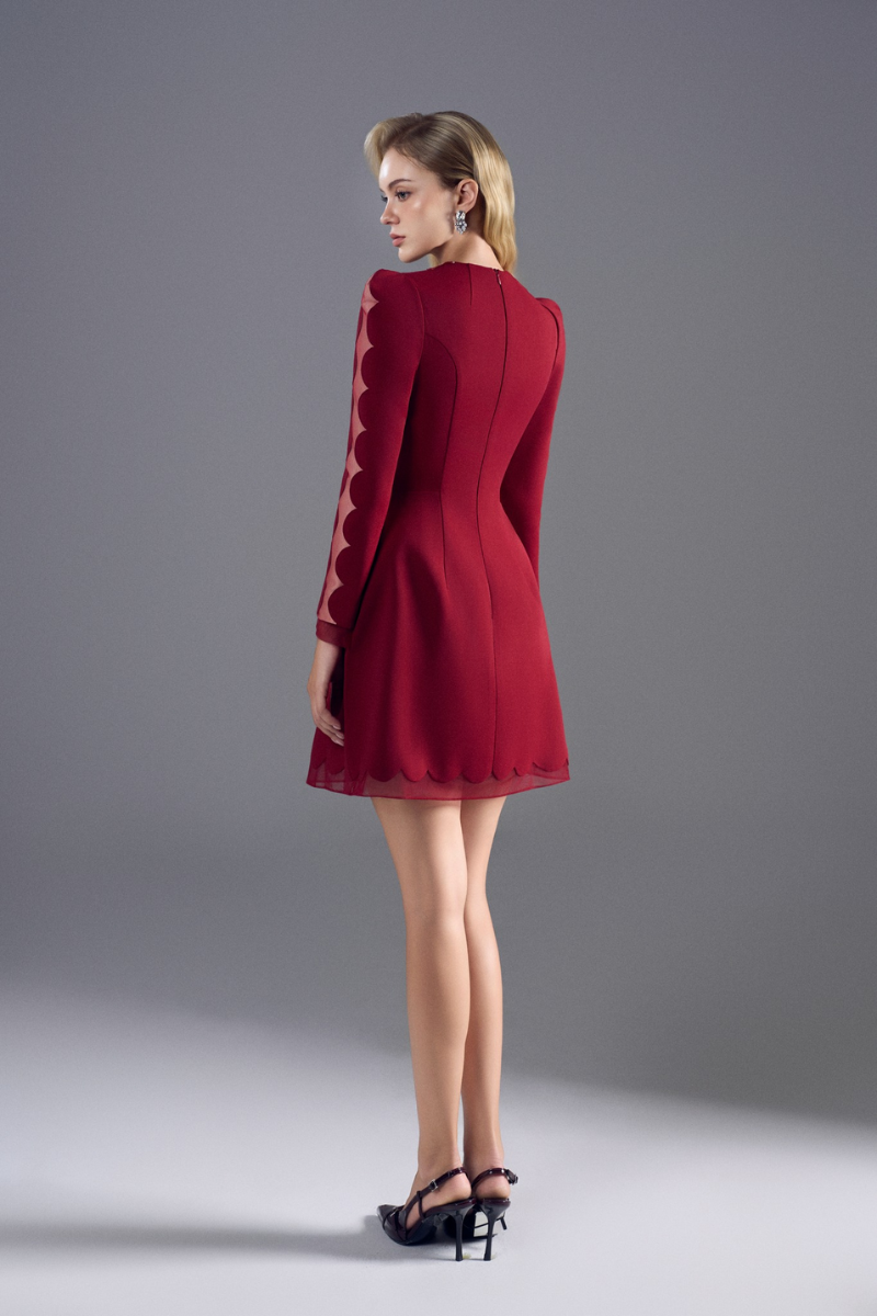 fitted wool dress London Merino Wool Fitted Dress