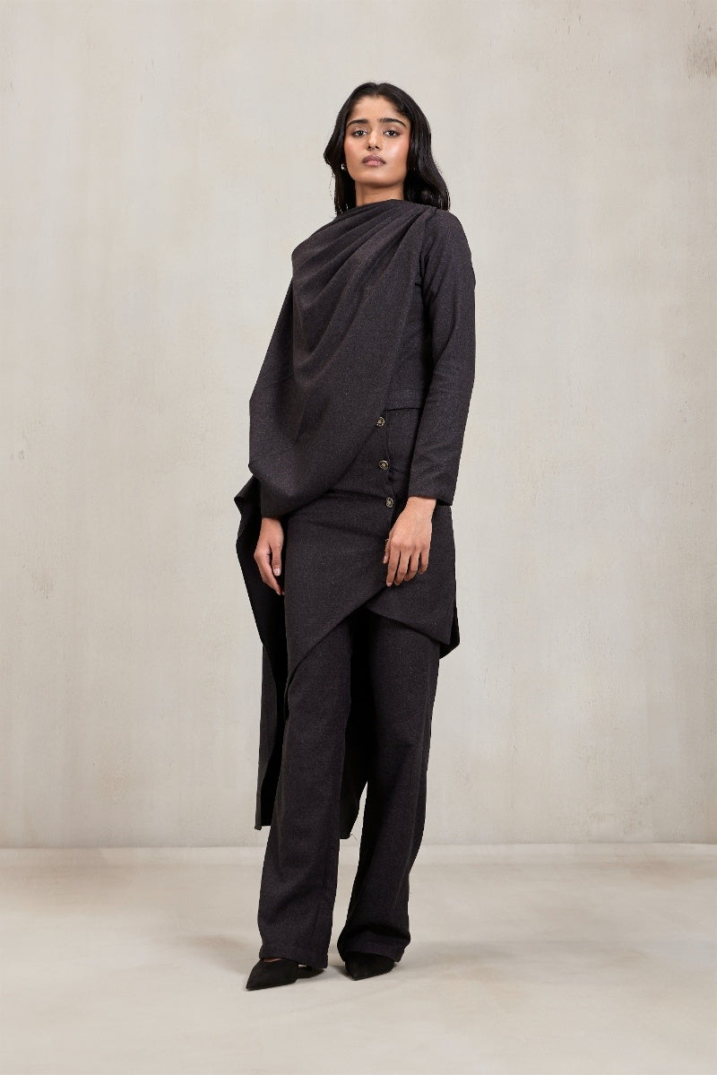 Deme By Gabriella gray co-ord set with matching top and pants, casual and stylish for everyday wear.