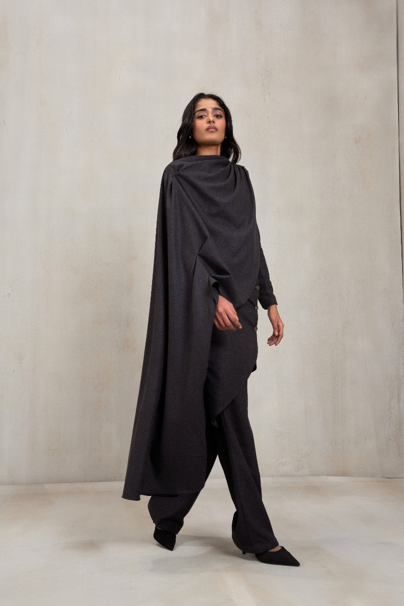 Deme By Gabriella gray co-ord set featuring matching top and pants, stylish and comfortable loungewear for everyday wear.