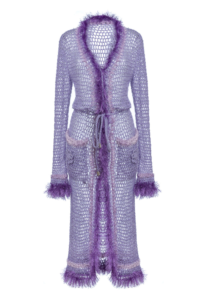 CAMILA HANDMADE KNIT CARDIGAN-DRESS - CULT MIA