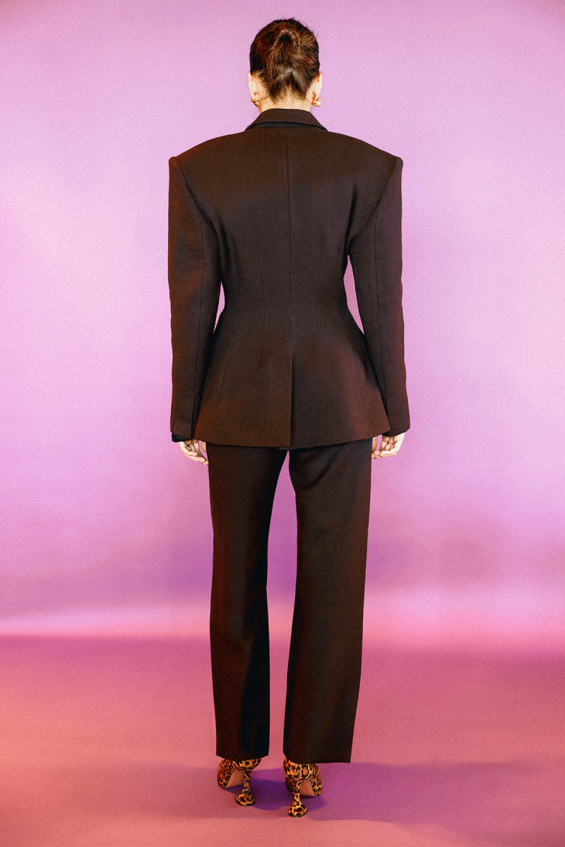 JACQUELINE JACKET IN BLACK BEAN - CULT MIA