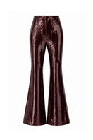 Lili Blanc sequin trousers showing a stylish pair of pants with shimmering sequin embellishments and a tailored fit.