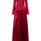 Lune De Soie Lumia silk co-ord set featuring a stylish silk top and matching skirt, shown in a sleek, elegant design.