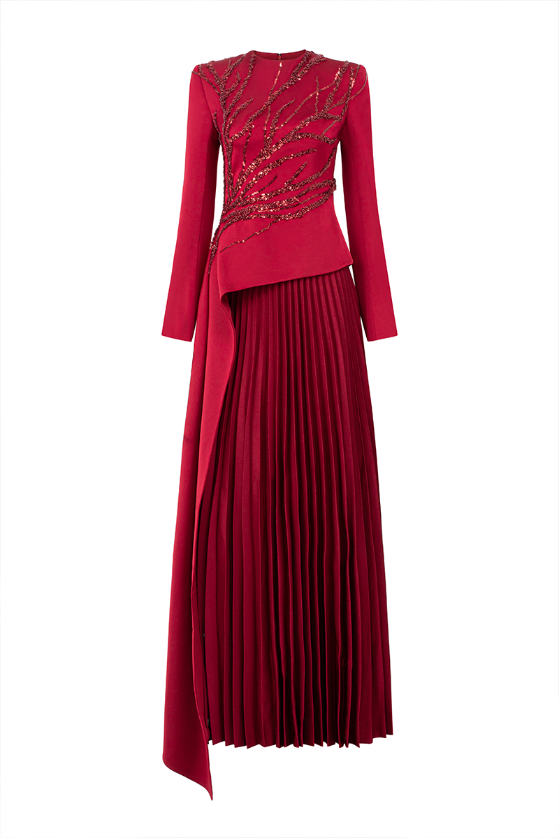 LUMIA SILK TOP AND SKIRT SET - CULT MIA