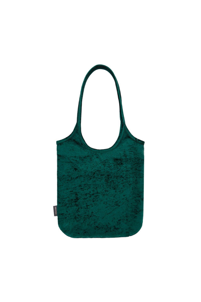Vikele Studio Gigi shoulder bag in emerald green with gold-tone hardware, stylishly displayed on a plain background.