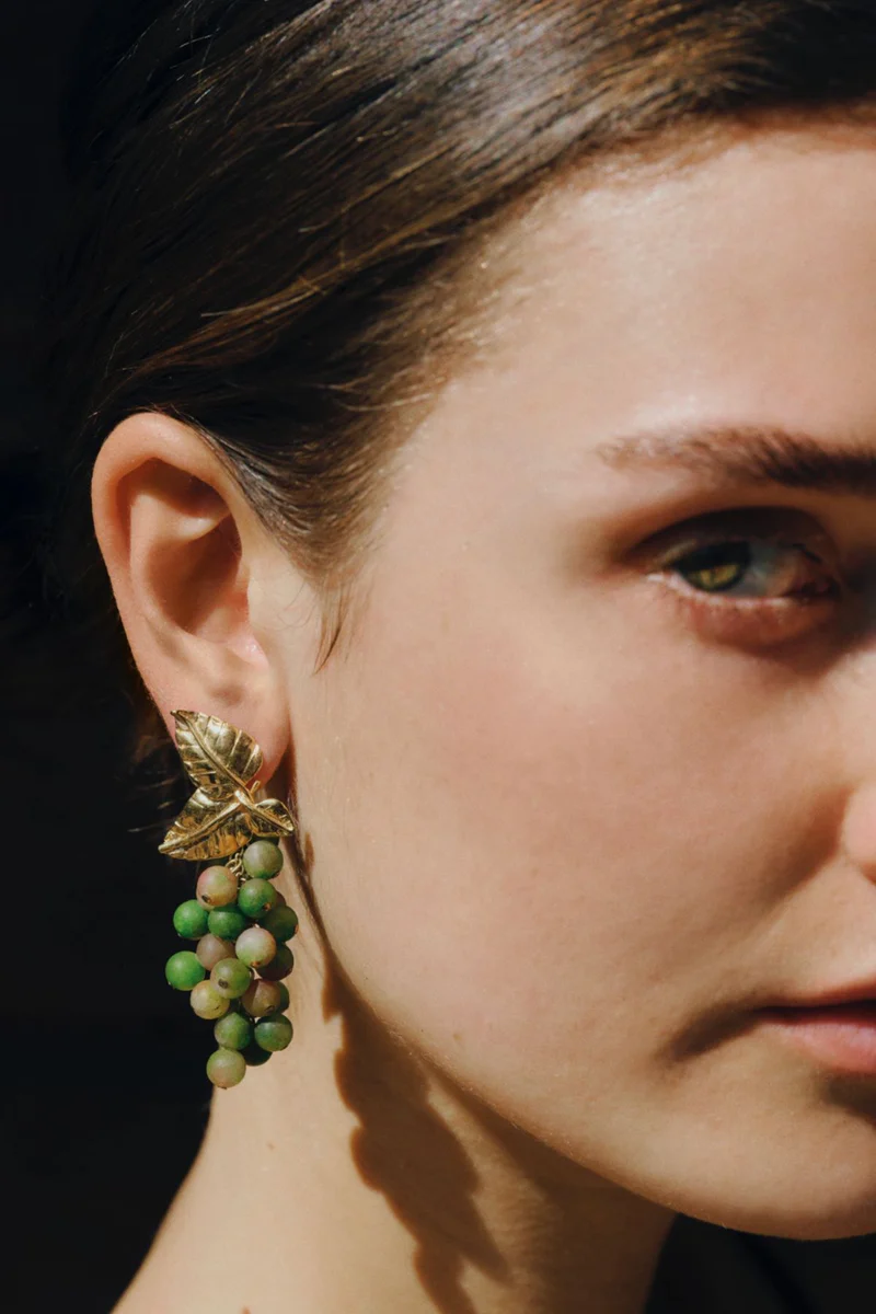 DAFNE EARRINGS IN GREEN