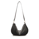 Black DENISE shoulder bag by VIKELE STUDIO featuring sleek design and adjustable strap, shown on a plain background.