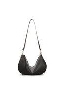 Black DENISE shoulder bag by VIKELE STUDIO featuring sleek design and adjustable strap, shown on a plain background.