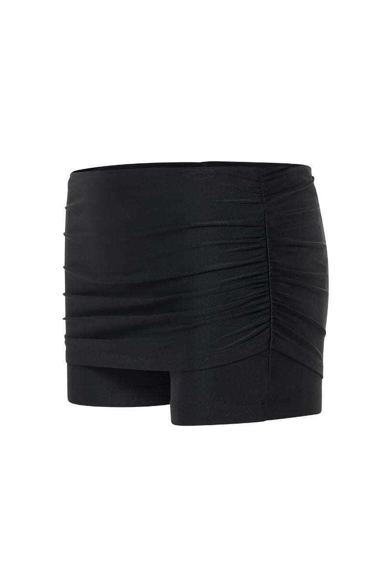 Black Suncillo skort shorts with a fitted waistband and sporty design, ideal for active or casual wear.