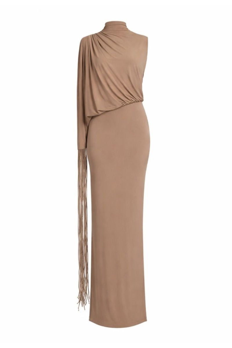 KANIM DRESS IN TAUPE | CULT MIA