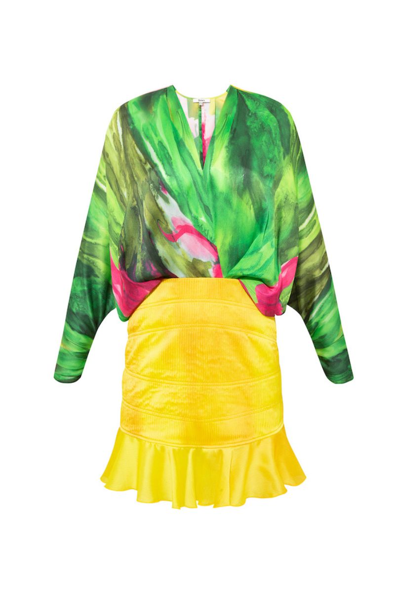 FIORELLA DRESS IN BOLD BLOSSOM PRINT - CULT MIA
