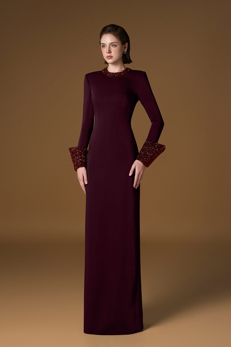 AURORA CREPE SILK LINED MAXI DRESS IN RED | CULT MIA | I.H.F AURORA CREPE SILK LINED MAXI DRESS IN RED | CULT MIA | I.H.F