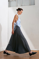 Blue and white harem top by Acaria Studio, casual stylish tops with a relaxed fit and flowing fabric.