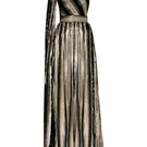 Nur Karaata maxi dress with a Baglioni gown design, featuring elegant fabric and a flowing silhouette in a stylish, sophisticated look.
