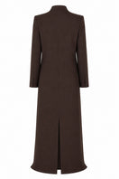Lili Blanc oversized coat with wide collar and long sleeves, shown in a stylish fabric, perfect for cold weather.