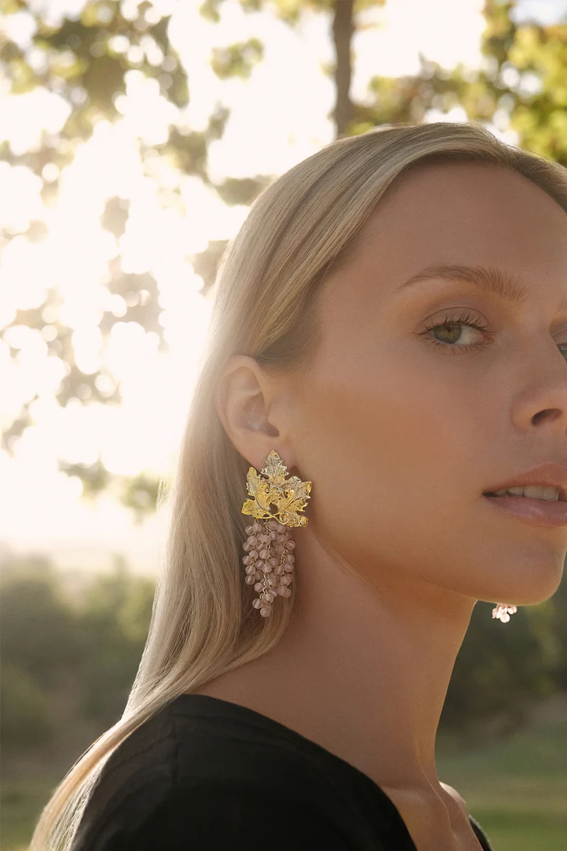 ADILE EARRINGS IN LIGHT PINK