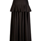 Nara Niro peplum maxi skirt in flowy fabric with a fitted waist and elegant design, perfect for stylish, comfortable wear.