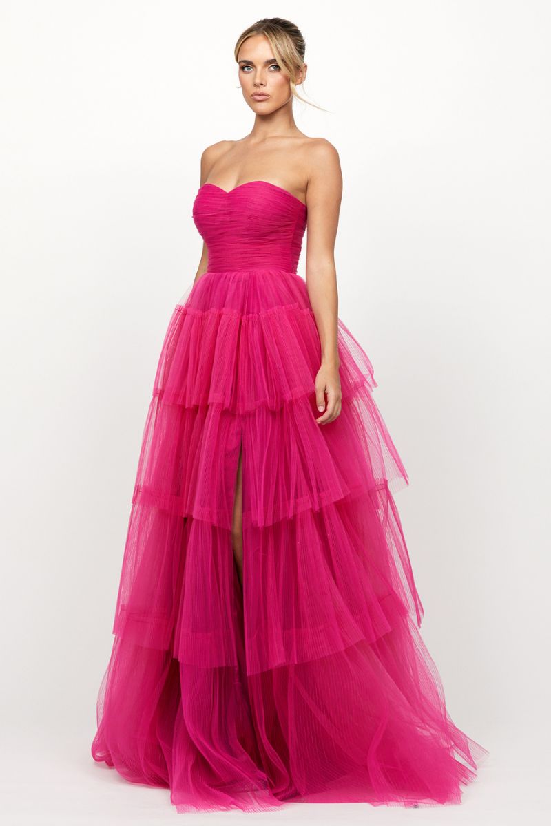 AMAYA SWEETHEART TIERED BALL GOWN - CULT MIA