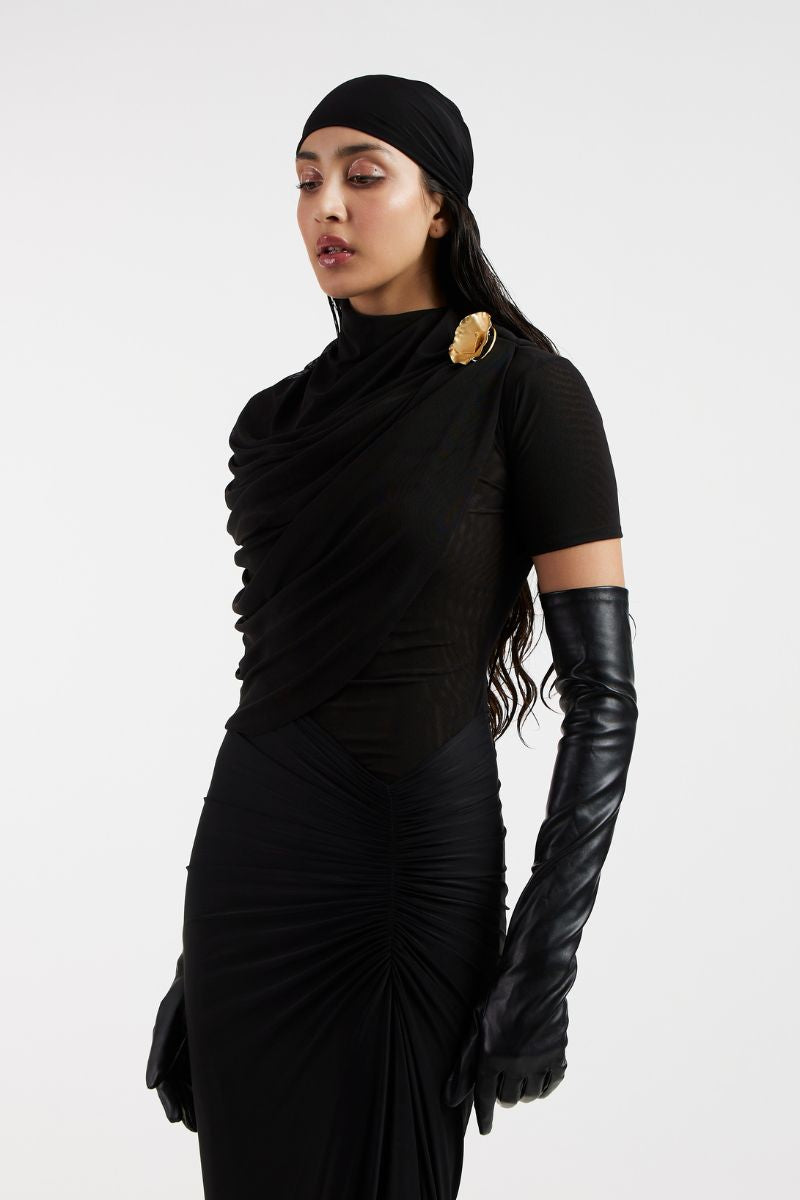 RHEA BLACK MAXI DRESSES - CULT MIA