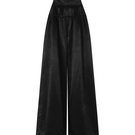 Black POEM AETHER trousers, stylish men's pants with a sleek fit, shown on a model against a neutral background.