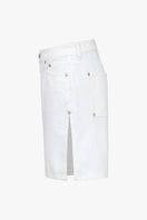 White TT Studios Duke Shorts shown laid flat, featuring a casual fit with a comfortable waistband and clean design.