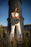 Mara Brazil Gaia Bag, top handle bag with woven design and leather accents, stylish and versatile for everyday use