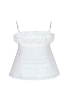 Chictopia ivory top from the Tops collection, featuring a stylish, fitted design with long sleeves and a round neckline.