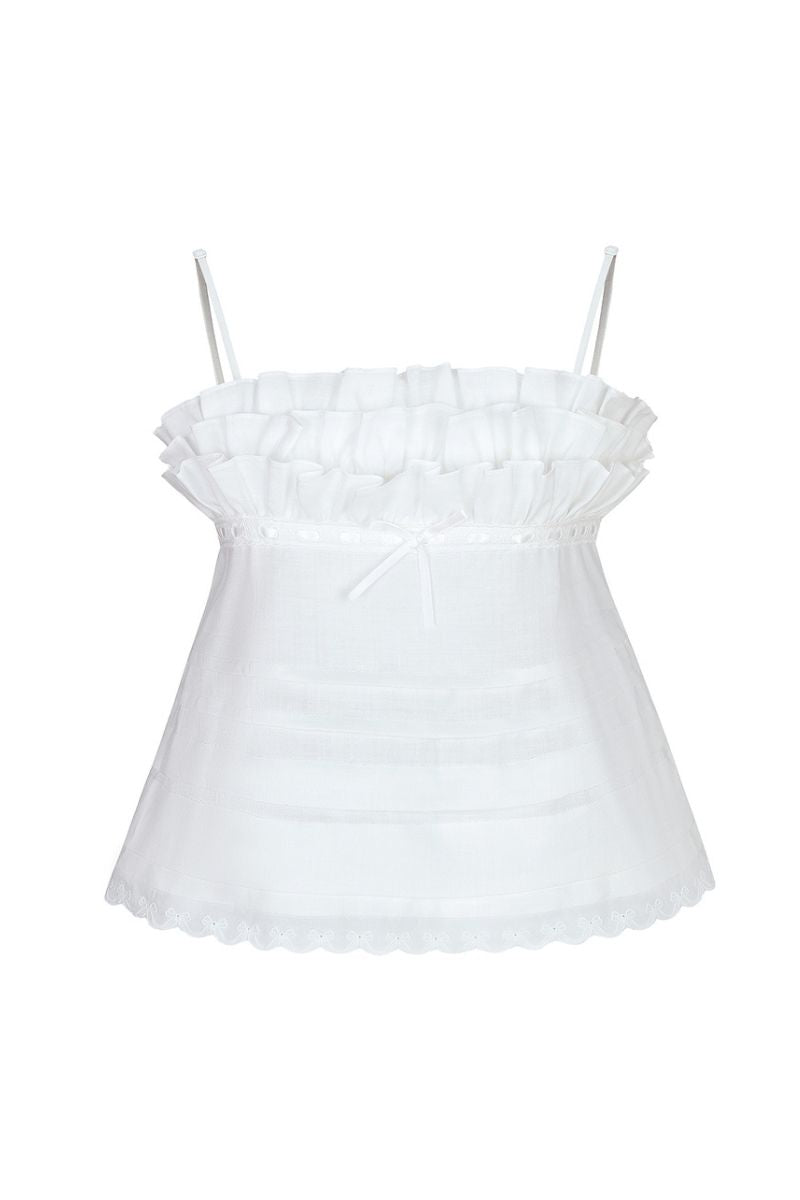 Chictopia ivory top from the Tops collection, featuring a stylish, fitted design with long sleeves and a round neckline.