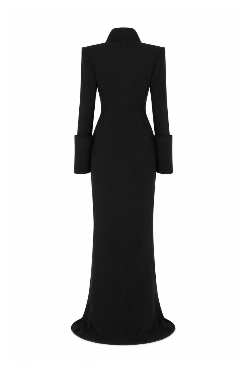 Lili Blanc cut gown maxi dress with flowing fabric and elegant design, perfect for formal occasions and stylish summer wear.