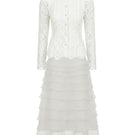 Vintage lace layer set co-ords by White Plan featuring intricate lace details and matching top and skirt.