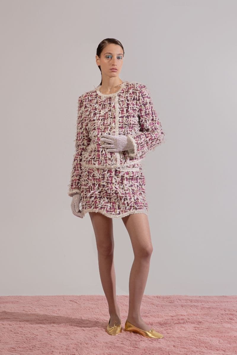 VINTAGE WHITE MULTICOLOR MINI SKIRT - CULT MIA