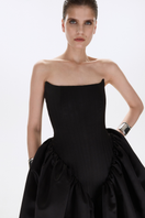Black Violet Transformer Maxi Dress by Balykina featuring a flowy silhouette and elegant design, perfect for versatile styling.