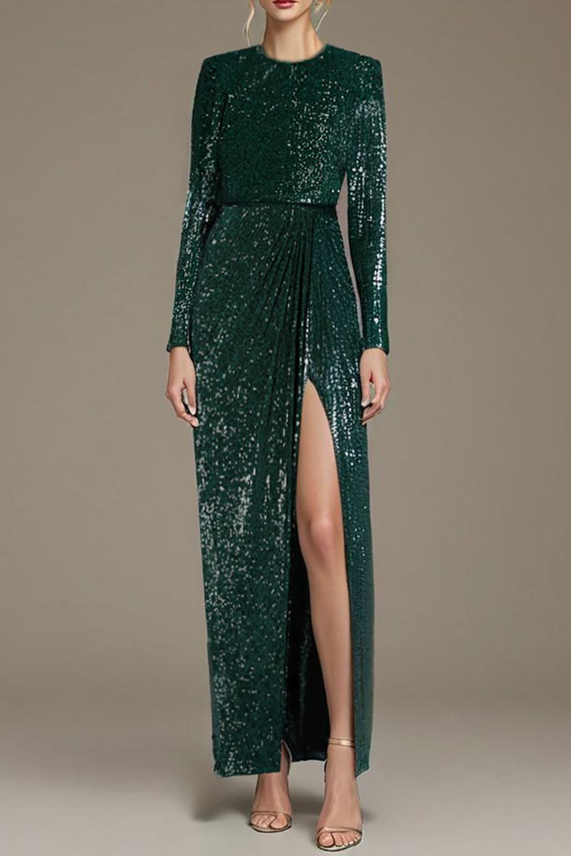 WRAP-EFFECT SEQUINED STRETCH-TULLE MIDI SKIRT - CULT MIA